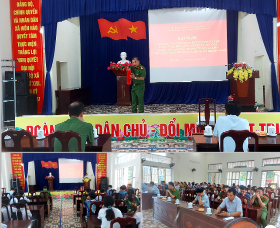 Công an xã Hiền Hào (Cát Hải): Tuyên truyền, phổ biến kiến thức pháp luật, huấn luyện bồi dưỡng nghiệp vụ PCCC và hướng dẫn sử dụng phương tiện chữa cháy